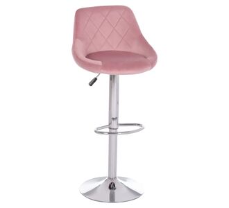 ΣΚΑΜΠΟ ΜΠΑΡ ROSE HM204.42 ΜΕ ΑΜΟΡΤΙΣΕΡ ΧΡΩΜΙΟΥ & ΣΑΠΙΟ ΜΗΛΟ ΒΕΛΟΥΔΟ 48x45x105Υεκ. |  Σκαμπώ μπαρ στο espiti