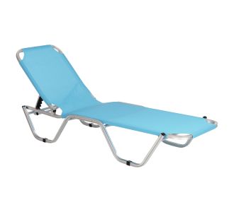 ΞΑΠΛΩΣΤΡΑ ΕΠΑΓΓΕΛΜΑΤΙΚΗ WALDO ΑΛΟΥΜΙΝΙΟΥ HM5071.08 ΓΑΛΑΖΙΟ 60x195x30 cm |  Ξαπλώστρες - Καρέκλες Παραλίας στο espiti