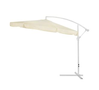 ΟΜΠΡΕΛΑ ΚΡΕΜΑΣΤΗ NOBLE Φ300x237cm. ΣΤΡΟΓΓΥΛΗ ΣΕ ΒΑΣΗ ΜΕ 4 ΠΟΔΙΑ HM6008 |  Ομπρέλες κήπου στο espiti