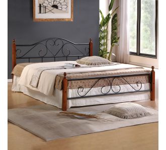 ΚΡΕΒΑΤΙ ΜΕΤΑΛΛΟ ΞΥΛΟ CANDY HM305 150x200 εκ. |  Κρεβάτια στο espiti