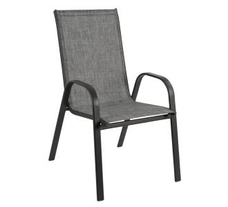 ΠΟΛΥΘΡΟΝΑ ΕΞ.ΧΩΡΟΥ LEON HM5000.01 ΜΕΤΑΛΛΙΚΗ ΓΚΡΙ ΜΕ TEXTILENE ΓΚΡΙ 54x70x93Υεκ |  Πολυθρόνες κήπου στο espiti