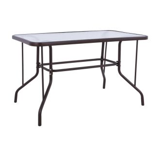 ΤΡΑΠΕΖΙ ADAM HM5020.02 ΜΕΤΑΛΛΙΚΟ ΚΑΦΕ ΜΕ ΓΥΑΛΙΝΗ ΕΠΙΦΑΝΕΙΑ 110Χ60Χ71Υεκ. |  Τραπέζια κήπου στο espiti