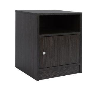 ΚΟΜΟΔΙΝΟ ΜΕΛΑΜΙΝΗΣ MALORY HM2205.01 ZEBRANO 40x40x50 |  Κομοδίνα στο espiti