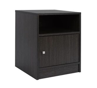 ΚΟΜΟΔΙΝΟ ΜΕΛΑΜΙΝΗΣ MALORY HM2205.01 ZEBRANO 40x40x50 |  Κομοδίνα στο espiti