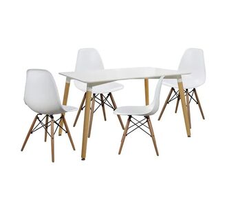 ΣΕΤ ΤΡΑΠΕΖΑΡΙΑ 5Τ ΤΡΑΠΕΖΙ MINIMAL 120Χ80-TWIST ΛΕΥΚΕΣ HM10080.01 |  Σετ τραπεζαρίες στο espiti