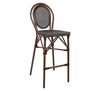 ΣΚΑΜΠΟ ΑΛΟΥΜΙΝΙΟΥ AZARIA HM5059 BAMBOO LOOK ΚΑΦΕ ΜΕ TEXTLINE 44x52x115Υεκ |  Σκαμπώ κήπου στο espiti