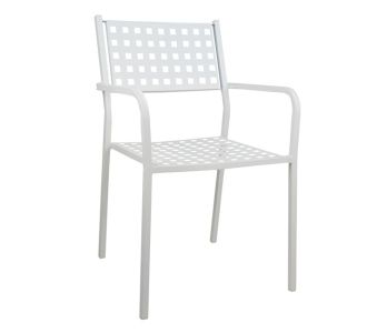 ΠΟΛΥΘΡΟΝΑ ΜΕΤΑΛΛΙΚΗ HM5031.02 ZETA ΣΕ ΛΕΥΚΟ ΧΡΩΜΑ 54x51x84 cm |  Πολυθρόνες κήπου στο espiti