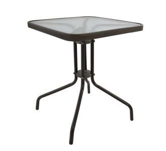 ΤΡΑΠΕΖΙ FIGO 60Χ60Χ72Υεκ. ΜΕΤΑΛΛΙΚΟ ΚΑΦΕ ΜΕ ΓΥΑΛΙΝΗ ΕΠΙΦΑΝΕΙΑ HM5035.02 |  Τραπέζια κήπου στο espiti