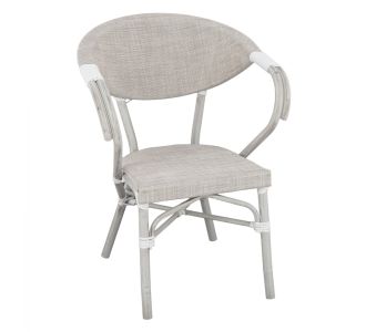 ΠΟΛΥΘΡΟΝΑ ΑΛΟΥΜΙΝΙΟΥ CLAY BAMBOO LOOK ΓΚΡΙ ΠΑΤΙΝΑ ΜΕ TEXTLINE HM5108 57x57x83cm |  Πολυθρόνες κήπου στο espiti