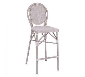 ΣΚΑΜΠΩ ΑΛΟΥΜΙΝΙΟΥ BAMBOO LOOK ΠΑΤΙΝΑ ΛΕΥΚΟ ΜΕ TEXTLINE HM5110 41x52x116 εκ. |  Σκαμπώ κήπου στο espiti