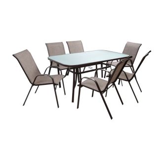 ΣΕΤ ΤΡΑΠΕΖΑΡΙΑ ΚΑΦΕ ΜΕΤΑΛΛΙΚΗ 7ΤΜΧ ΜΕ 6ΚΑΡΕΚΛΕΣ ΚΑΙ ΤΡΑΠΕΖΙ 160Χ90 HM5206.02 |  Σετ τραπεζαρία κήπου στο espiti