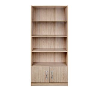 ΒΙΒΛΙΟΘΗΚΗ SONAMA-ΑΣΗΜΙ HM10146.01 80X35X180εκ. |  Βιβλιοθήκες γραφείου στο espiti