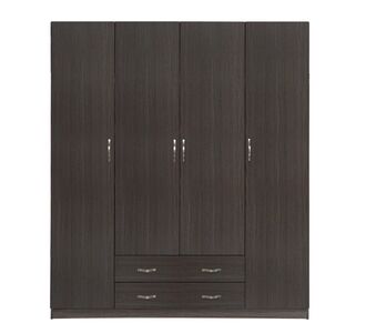 ΝΤΟΥΛΑΠΑ 4ΦΥΛΛΗ ΜΕ 2 ΣΥΡΤΑΡΙΑ AZALEA 200x55.5x180Υ εκ. HM353.01 ZEBRANO |  Ντουλάπες ρούχων στο espiti
