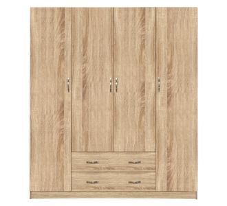 ΝΤΟΥΛΑΠΑ 4ΦΥΛΛΗ ΜΕ 2 ΣΥΡΤΑΡΙΑ AZALEA 200Χ56Χ180Υεκ. HM353.02 SONAMA |  Ντουλάπες ρούχων στο espiti