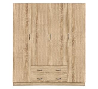 ΝΤΟΥΛΑΠΑ 4ΦΥΛΛΗ ΜΕ 2 ΣΥΡΤΑΡΙΑ AZALEA 200Χ56Χ180Υεκ. HM353.02 SONAMA |  Ντουλάπες ρούχων στο espiti