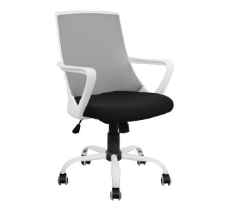 ΚΑΡΕΚΛΑ ΓΡΑΦΕΙΟΥ MALFOI HM1053.21 ΓΚΡΙ MESH & ΠΟΔΙ ΜΕΤΑΛΛΙΚΟ 58x59x103 cm |  Καρέκλες γραφείου στο espiti