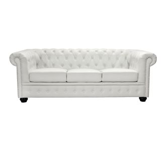 ΚΑΝΑΠΕΣ 3ΘΕΣΙΟΣ T.CHESTERFIELD HM3009.02 ΤΕΧΝΟΔΕΡΜΑ ΛΕΥΚΟ ΜΑΤ 208x90x73 εκ. |  Καναπέδες γωνιακοί στο espiti
