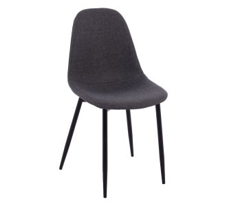 ΚΑΡΕΚΛΑ LEONARDO ΜΕ ΥΦΑΣΜΑ ΓΚΡΙ ΣΚΟΥΡΟ ΚΑΙ ΜΑΥΡΑ ΜΕΤΑΛΛΙΚΑ ΠΟΔΙΑ HM00100.16 43,5x59x84Υ εκ. |  Πολυθρόνες σαλονιού στο espiti