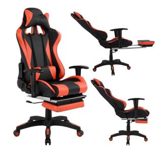 ΚΑΡΕΚΛΑ ΓΡΑΦΕΙΟΥ GAMING HM1063.01 SPEED ΜΑΥΡΟ ΚΟΚΚΙΝΟ & ΥΠΟΠΟΔΙΟ 68 x 71,5 x 134 cm |  Καρέκλες γραφείου στο espiti