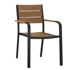 ΠΟΛΥΘΡΟΝΑ ΑΛΟΥΜΙΝΙΟΥ SAGA ΑΝΘΡΑΚΙ ΜΕ POLYWOOD HM5127.02 55x56x85Υεκ. |  Πολυθρόνες κήπου στο espiti