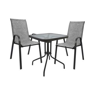 ΣΕΤ ΤΡΑΠΕΖΑΡΙΑΣ 3ΤΜΧ ΜΕ 2 ΚΑΡΕΚΛΕΣ & 1 ΤΡΑΠΕΖΙ 60x60 HM5183.01 |  Σετ τραπεζαρία κήπου στο espiti