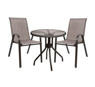 ΣΕΤ ΤΡΑΠΕΖΑΡΙΑΣ 3ΤΜΧ ΜΕ ΤΡΑΠΕΖΙ Φ70 & ΚΑΡΕΚΛΕΣ LEON ΚΑΦΕ HM5184.02 |  Σετ τραπεζαρία κήπου στο espiti