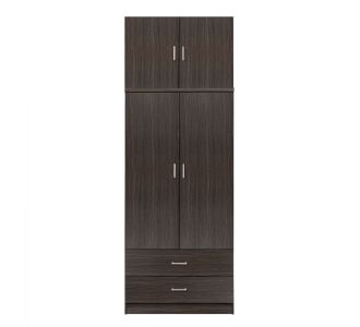 ΝΤΟΥΛΑΠΑ 2ΦΥΛΛΗ ME ΠΑΤΑΡΙ Κ 2 ΣΥΡΤΑΡΙΑ ZEBRANO 80Χ42Χ241εκ. HM11222.01 |  Ντουλάπες ρούχων στο espiti