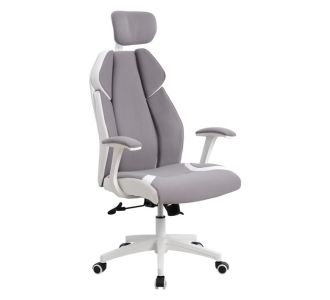 ΚΑΡΕΚΛΑ ΓΡΑΦΕΙΟΥ SALENA HM1086.10 ΣΕ ΓΚΡΙ ΛΕΥΚΟ ΧΡΩΜΑ 65x73x130 εκ. |  Καρέκλες γραφείου στο espiti