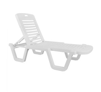 ΞΑΠΛΩΣΤΡΑ ΠΑΡΑΛΙΑΣ ΠΛΑΣΤΙΚΗ ΛΕΥΚΗ ΑΝΑΚΛΙΝΟΜΕΝΗ RELAX 70x190x36cm |  Ξαπλώστρες - Καρέκλες Παραλίας στο espiti