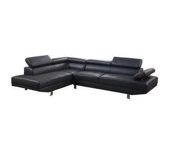 ΚΑΝΑΠΕΣ ΓΩΝΙΑ GORO ΑΡΙΣΤΕΡΗ HM3084.02L ΑΠΟ ΜΑΥΡΟ PU 270x200x87Υεκ |  Καναπέδες γωνιακοί στο espiti