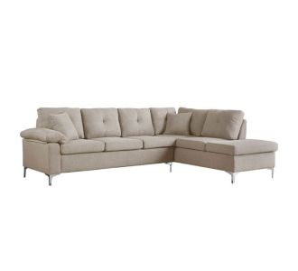 ΚΑΝΑΠΕΣ ΓΩΝΙΑ ΔΕΞΙΑ ZAILA HM3086R ΥΦΑΣΜΑ ΜΠΕΖ 282x197x90 εκ. |  Καναπέδες γωνιακοί στο espiti