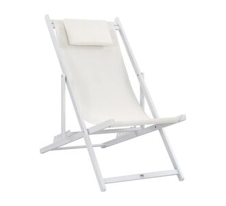 ΣΕΖΛΟΝΓΚ ΕΠΑΓΓΕΛΜΑΤΙΚΗ KEA HM5076.04 ΑΛΟΥΜΙΝΙΟ & TEXTILENE ΛΕΥΚΟ 59,5x102,5x94Υεκ |  Ξαπλώστρες - Καρέκλες Παραλίας στο espiti