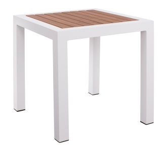 ΤΡΑΠΕΖΙ ΑΛΟΥΜΙΝΙΟΥ SABRA HM5403.01 ΛΕΥΚΟ ΜΕ POLYWOOD 45Χ45Χ45,5 εκ. |  Τραπέζια κήπου στο espiti