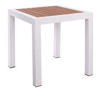 ΤΡΑΠΕΖΙ ΑΛΟΥΜΙΝΙΟΥ SABRA HM5403.01 ΛΕΥΚΟ ΜΕ POLYWOOD 45Χ45Χ45,5 εκ. |  Τραπέζια κήπου στο espiti