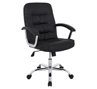 ΚΑΡΕΚΛΑ ΓΡΑΦΕΙΟΥ RYLIE HM1113 ΜΕ ΜΑΥΡΟ PU ΚΑΙ ΒΑΣΗ ΧΡΩΜΙΟΥ 62x62x104 cm. |  Καρέκλες γραφείου στο espiti