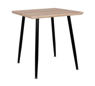 ΤΡΑΠΕΖΙ ΤΡΑΠΕΖΑΡΙΑΣ PALOMA HM8335.01, 70Χ70X76.5, SONOMA, ΜΑΥΡΑ ΠΟΔΙΑ |  Τραπέζια στο espiti