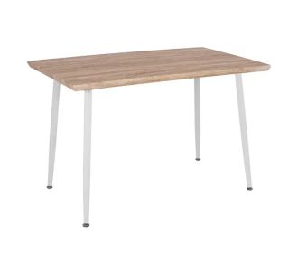 ΤΡΑΠΕΖΙ ΤΡΑΠΕΖΑΡΙΑΣ PALOMA HM8334.02, 120X70X76,5- SONOMA, ΛΕΥΚΑ ΠΟΔΙΑ |  Τραπεζάκια σαλονιού στο espiti