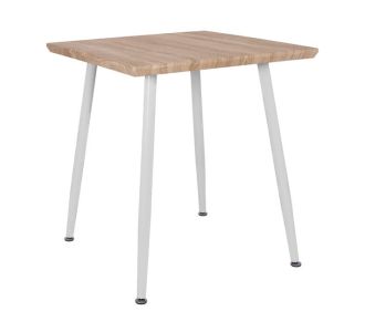 ΤΡΑΠΕΖΙ ΤΡΑΠΕΖΑΡΙΑΣ PALOMA HM8335.02, 70Χ70X76,5, SONOMA, ΛΕΥΚΑ ΠΟΔΙΑ |  Τραπέζια στο espiti