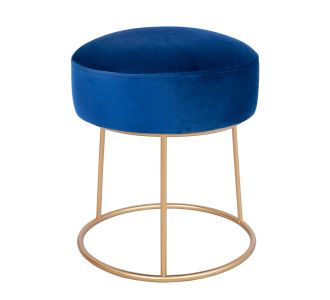 ΣΚΑΜΠΟ KARLO HM8411.08 ΜΠΛΕ ΒΕΛΟΥΔΟ ΜΕ ΧΡΥΣΗ ΒΑΣΗ Φ36x38Υ εκ. |  Σκαμπώ στο espiti