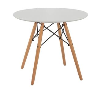 ΤΡΑΠΕΖΙ MINIMAL KID HM8451.01 ΣΤΡΟΓΓYΛΟ Φ60X51Υ ΛΕΥΚΟ |  Παιδικά έπιπλα στο espiti