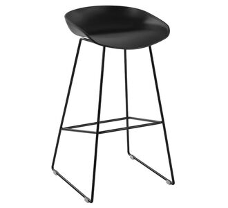 ΣΚΑΜΠΟ ΜΕΤΑΛΛΙΚΟ NAILA HM8450.02 ΜΕ ΚΑΘΙΣΜΑ PP ΜΑΥΡΟ 47x47x83 εκ. |  Σκαμπώ μπαρ στο espiti