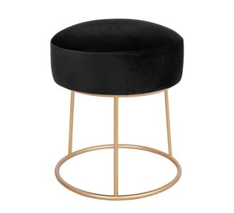 ΣΚΑΜΠΟ KARLO ΜΑΥΡΟ ΒΕΛΟΥΔΟ ΜΕ ΧΡΥΣΗ ΒΑΣΗ HM8411.04 Φ36x38Υ εκ. |  Σκαμπώ στο espiti