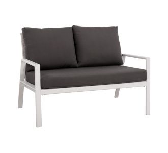 ΚΑΝΑΠΕΣ ΔΙΘΕΣΙΟΣ ΑΛΟΥΜΙΝΙΟΥ TABBY HM5561.01 ΛΕΥΚΟΣ ΜΕ ΜΑΞΙΛΑΡΙΑ |  Καναπέδες - Καρέκλες  στο espiti