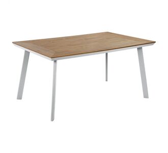 ΤΡΑΠΕΖΙ ΑΛΟΥΜΙΝΙΟΥ TABER ΜΕ POLYWOOD HM5132.11 ΛΕΥΚΟ 160x92x72 |  Τραπέζια κήπου στο espiti