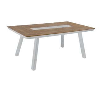 ΤΡΑΠΕΖΙ ΑΛΟΥΜΙΝΙΟΥ TABER ΜΕ POLYWOOD 200X100 ΛΕΥΚΟ HM5131.11 |  Τραπέζια κήπου στο espiti