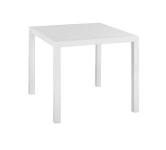 ΤΡΑΠΕΖΙ ΑΛΟΥΜΙΝΙΟΥ SAHIRA ΣΕ ΛΕΥΚΗ ΑΠΟΧΡΩΣΗ 80Χ80X75,5Υεκ. HM5572.01 |  Τραπέζια κήπου στο espiti