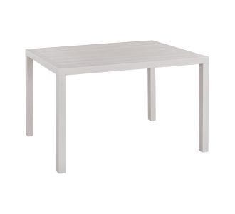 ΤΡΑΠΕΖΙ ΑΛΟΥΜΙΝΙΟΥ SAHIRA ΣΕ ΛΕΥΚΗ ΑΠΟΧΡΩΣΗ 120Χ80X75,5Υεκ. HM5570.01 |  Τραπέζια κήπου στο espiti