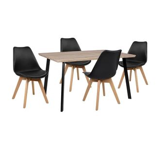 ΣΕΤ ΤΡΑΠΕΖΑΡΙΑΣ 5ΤΜΧ HM10347 ΤΡΑΠΕΖΙ 140x80x76 cm & 4 ΚΑΡΕΚΛΕΣ VEGAS |  Σετ τραπεζαρίες στο espiti