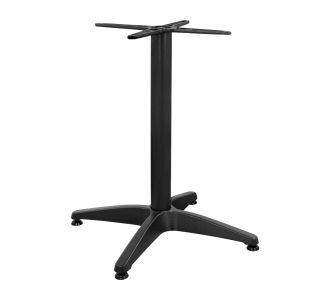 ΒΑΣΗ ΑΛΟΥΜΙΝΙΟΥ 4ΝΥΧΗ 66Χ66X69Υεκ. ΜΕ ΣΤΑΥΡΟ 45Χ45εκ. HM448.03 ΜΑΥΡΗ |  Τραπέζια κήπου στο espiti