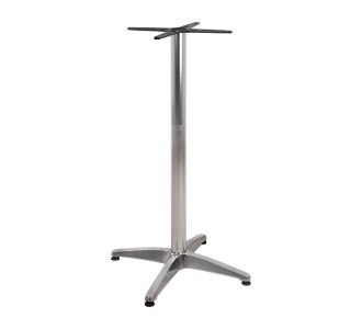 ΒΑΣΗ ΜΠΑΡ ΑΛΟΥΜΙΝΙΟΥ 4ΝΥΧΗ 66X66X107Υεκ. ΜΕ ΣΤΑΥΡΟ 45Χ45εκ. HM450 ΧΡΩΜΙΟΥ |  Τραπέζια κήπου στο espiti